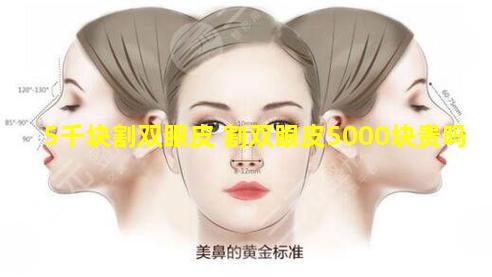 5千块割双眼皮 割双眼皮5000块贵吗